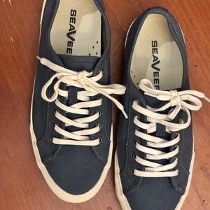 SeaVees Blue and white Canvas Sneakers